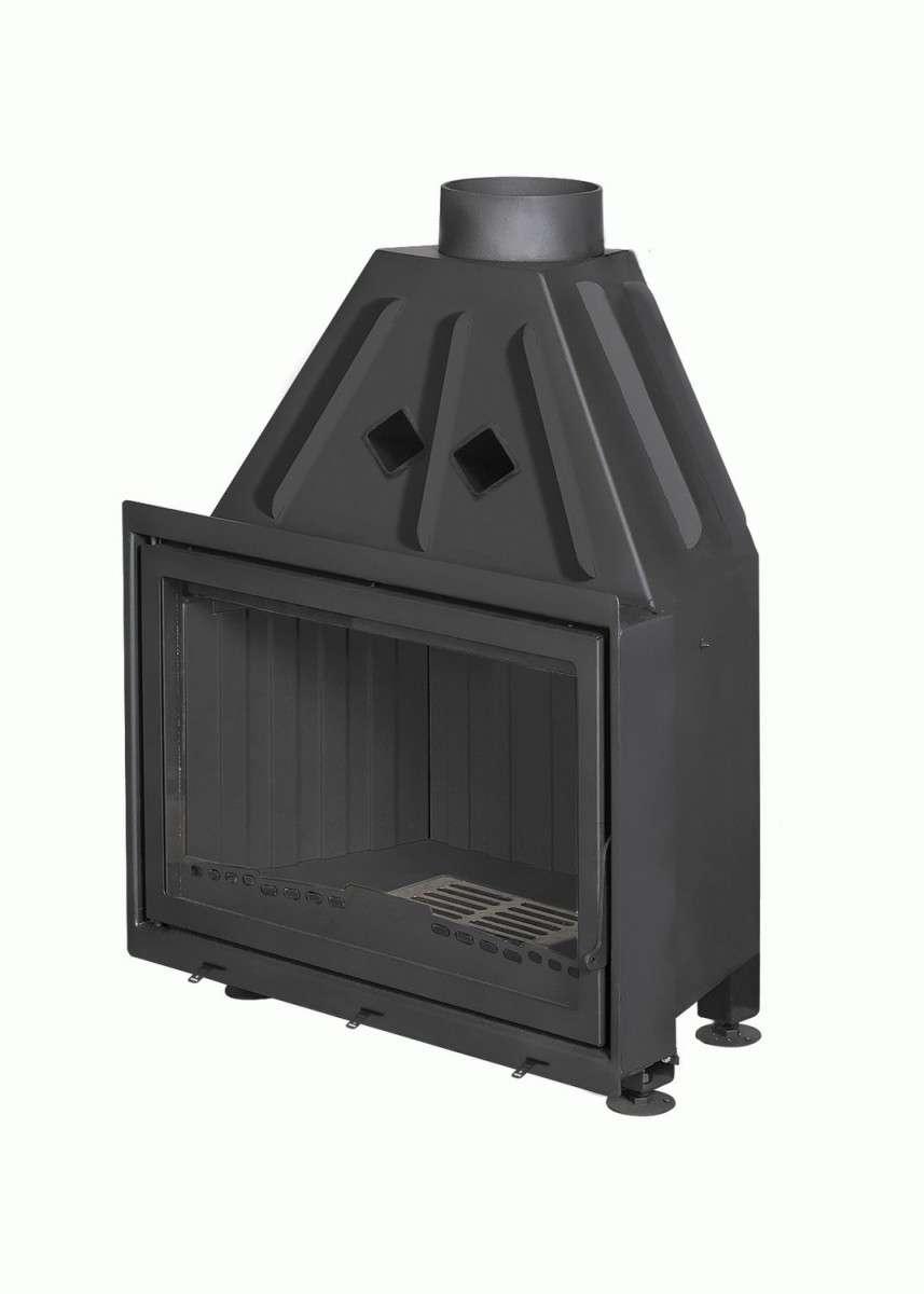 Каминная топка Экокамин Альфа 800 B черный шамот Амазонка бай фото Каминная топка Экокамин Альфа 800 B черный шамот купить в Минске