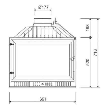 Каминная топка NORDflam Atina в Минске