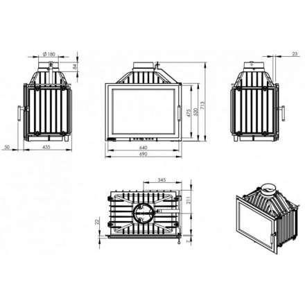 Каминная топка NORDflam Torn в Минске