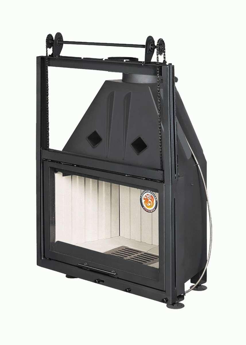 Каминная топка Экокамин Альфа 800 К с контргрузом купить в Минске