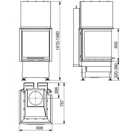 Каминная топка HARK Radiante 550/30/60-50.55 H в Минске
