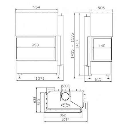 Каминная топка Hark Radiante 550/20/57-89.44 H в Минске