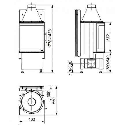 Каминная топка HARK Radiante 450/30 K ECOplus в Минске