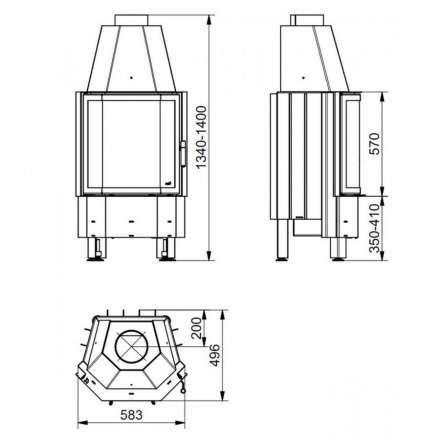 Каминная топка HARK Radiante 800/57 K в Минске