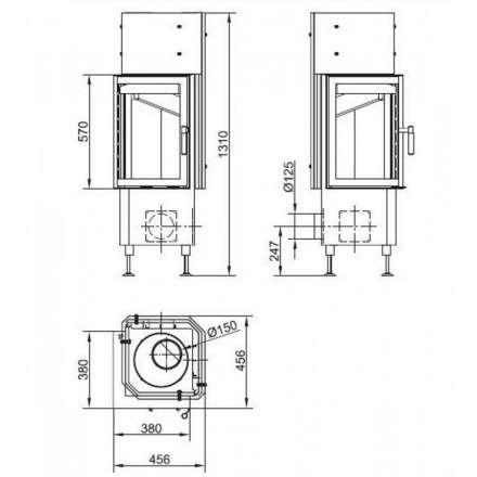 Каминная топка HARK Radiante 50/57 K ECOplus в Минске
