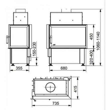 Каминная топка Radiante 40/20/45-68.36 K в Минске