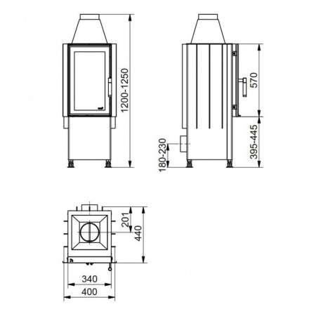 Каминная топка HARK Radiante 30/57 K ECOplus в Минске