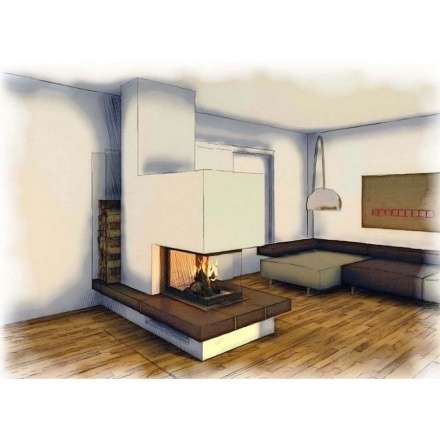 Каминная топка Austroflamm 55x51 S3 c подъемным механизмом в Минске