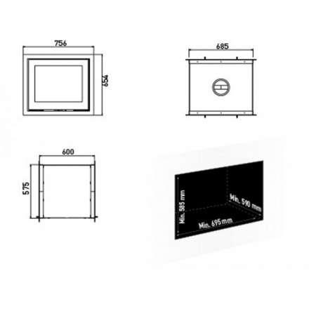Каминная топка Lotus H570 T Magic в Минске