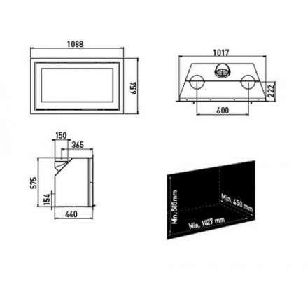 Каминная топка Lotus H570 W в Минске