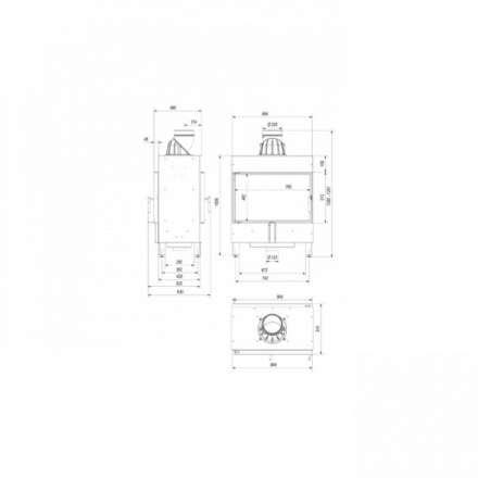 Каминная топка Kratki Lucy/14/T в Минске