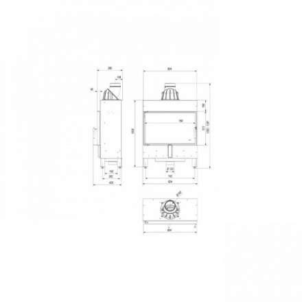 Каминная топка Kratki Lucy/14/Slim в Минске