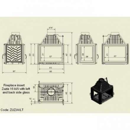 Каминная топка Kratki Zuzia/PT в Минске