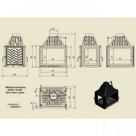 Каминная топка Kratki Zuzia/LT в Минске