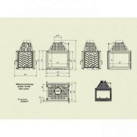 Каминная топка Kratki Zuzia/T в Минске