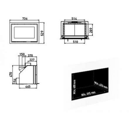 Каминная топка Lotus H470 Magic в Минске