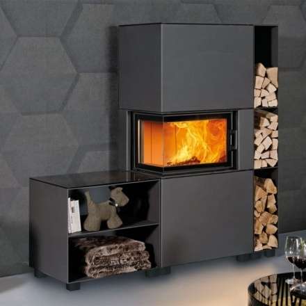 Каминная топка Austroflamm 63x40x42 K угловая с распашной дверцей в Минске