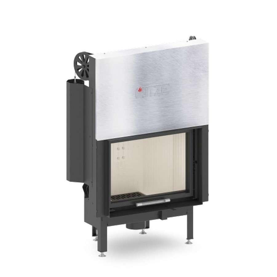 Каминная топка Hitze ALBERO 11 KW горизонтальная гильотина с водяным контуром Амазонка бай фото в Минске