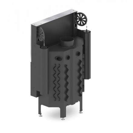 Каминная топка Hitze ALBERO 9 KW горизонтальная гильотина с водяным контуром в Минске