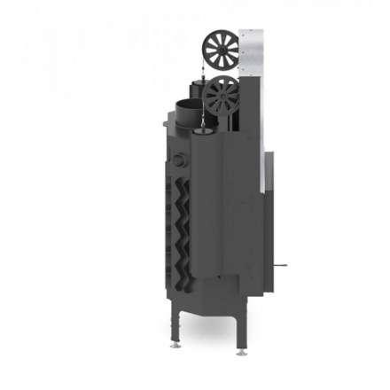 Каминная топка Hitze ALBERO 9 KW горизонтальная гильотина с водяным контуром в Минске