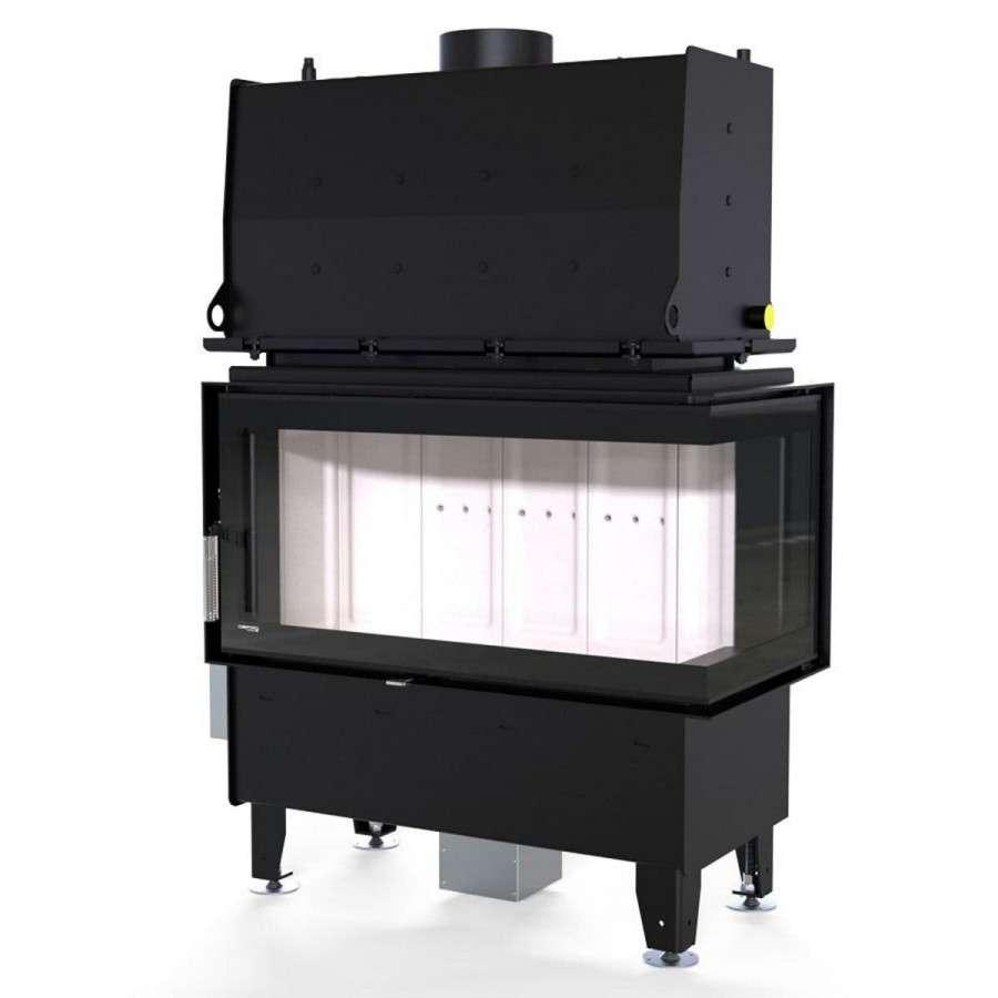 Каминная топка Defro Home RIVA ME BP SHORT угловая, с водяным контуром Амазонка бай фото в Минске