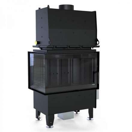 Каминная топка Defro Home RIVA SM BL SHORT угловая, с водяным контуром в Минске