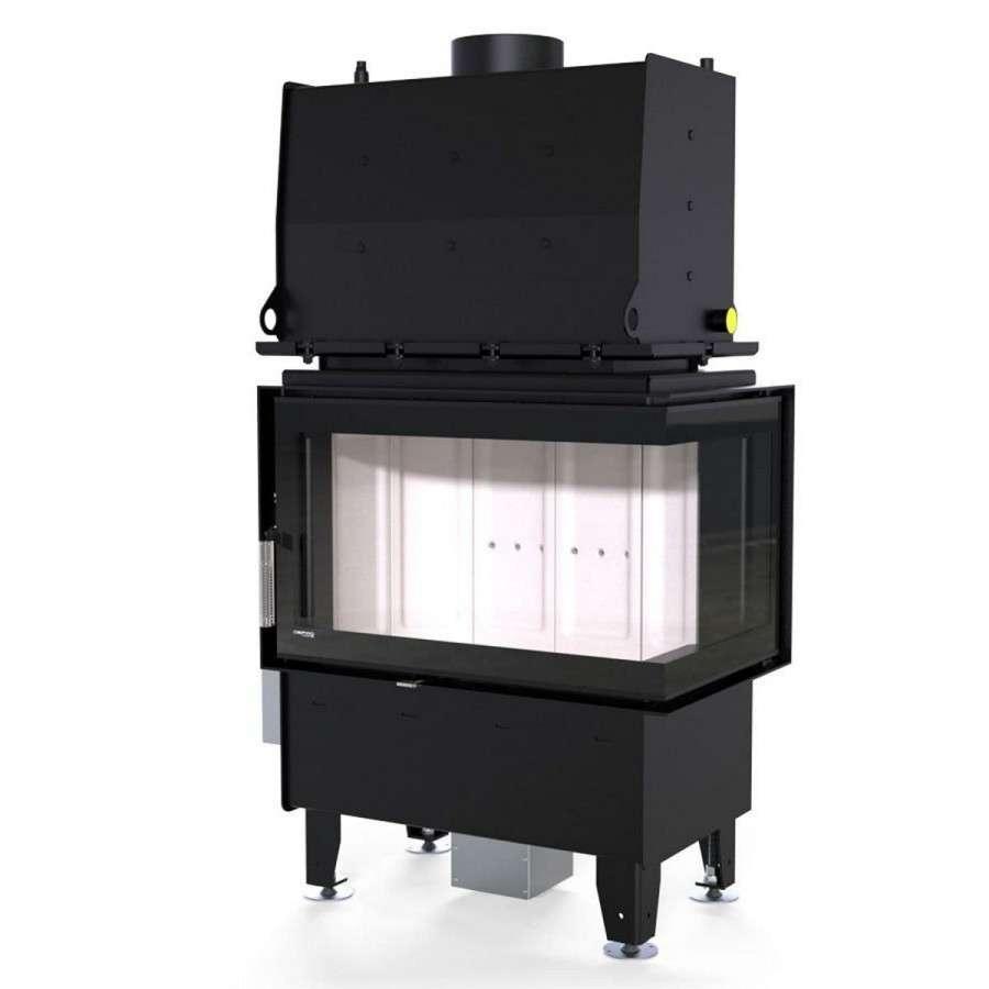 Каминная топка Defro Home RIVA SM BP SHORT угловая, с водяным контуром Амазонка бай фото в Минске