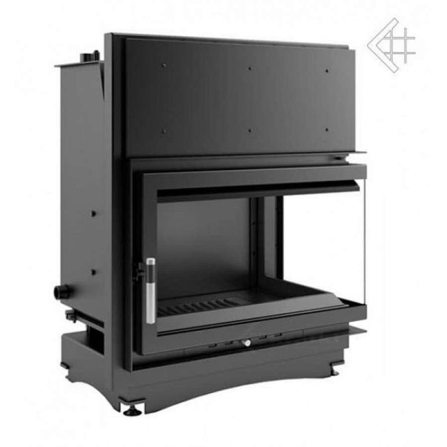 Каминная топка Kratki Oliwia/PW/BP/17/BS/W (угловое стекло справа, змеевик) Амазонка бай фото в Минске