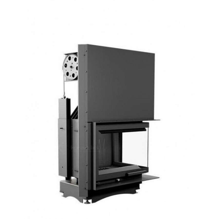 Каминная топка Kratki Maja/P/BS/G (угловое стекло справа,гильотина) Амазонка бай фото в Минске