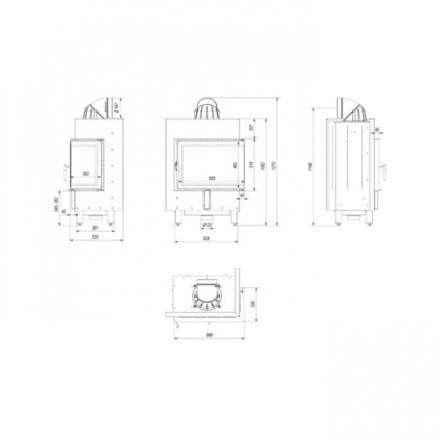 Каминная топка Kratki Lucy/12/P/BS в Минске