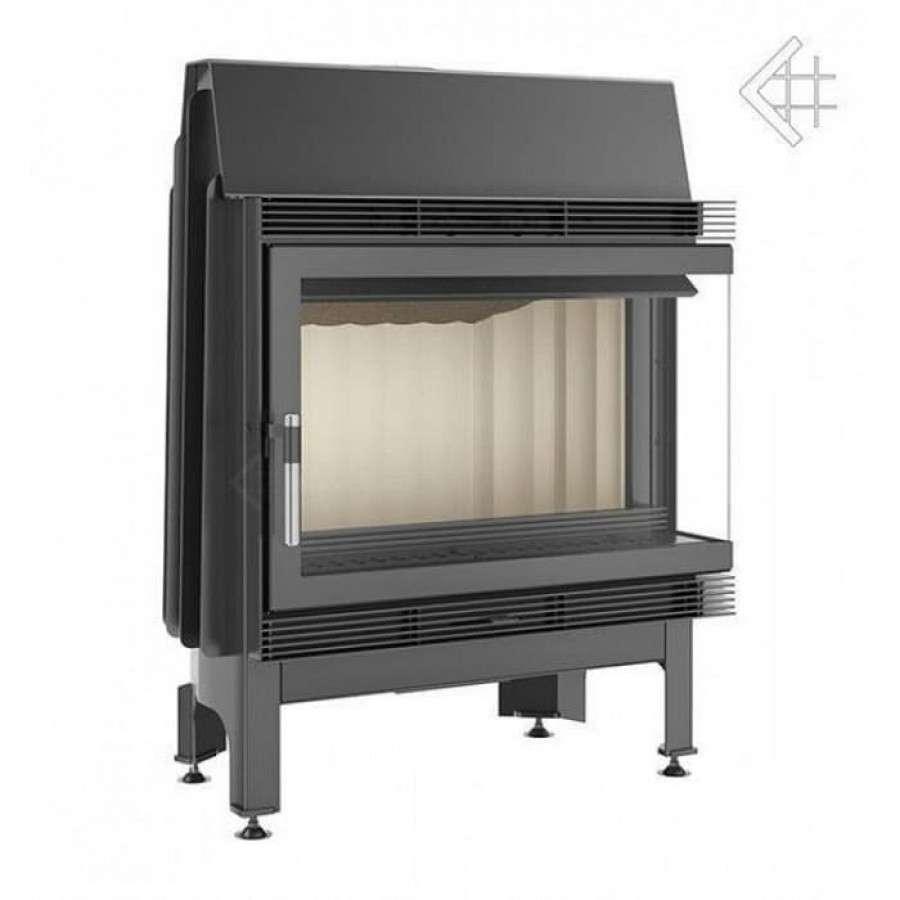 Каминная топка Kratki Blanka/670/570/P/BS (угловое стекло справа) Амазонка бай фото в Минске