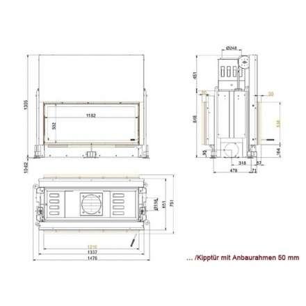 Каминная топка Brunner Architektur-Kamin 53/121 в Минске