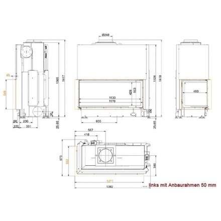Каминная топка Brunner Architektur-Kamin 53/121/50 в Минске