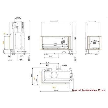 Каминная топка Brunner Architektur-Kamin 38/86/36 в Минске