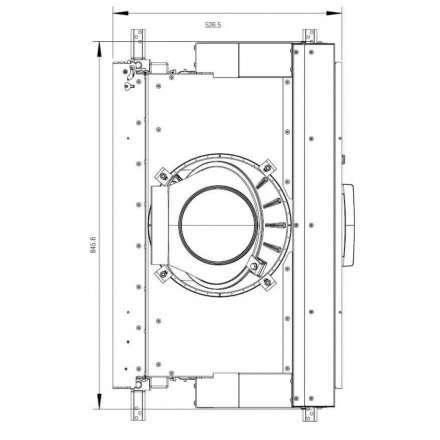 Каминная топка Austroflamm 75x51 SII 2.0 подъёмный механизм сквозная топка в Минске
