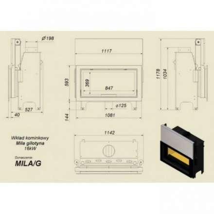 Каминная топка Kratki Mila/G в Минске