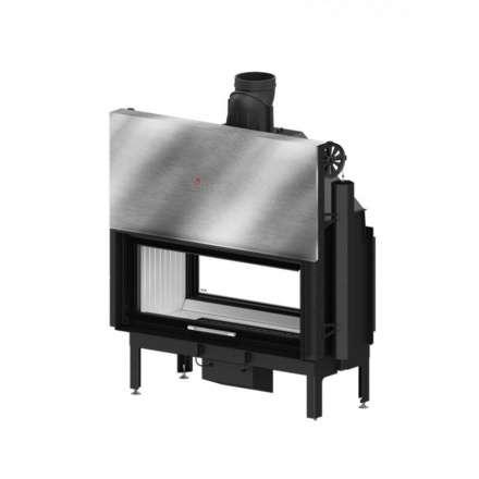 Каминная топка Hitze ARDENTE DUO105x43.DGS гильотина тоннельное стекло в Минске