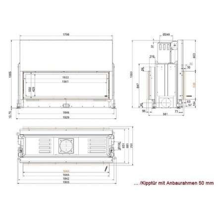 Каминная топка Brunner Architektur-Kamin 53/166 в Минске