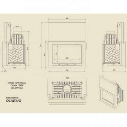 Каминная топка Kratki Oliwia/G в Минске