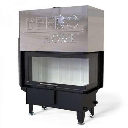 Каминная топка DEFRO HOME RIVA ME BL G SHORT угловая с водяным контуром и подъемом стекла вверх в Минске