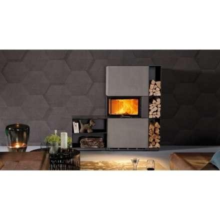 Каминная топка Austroflamm 63x40x42 S угловая дверца, подъёмный механизм в Минске