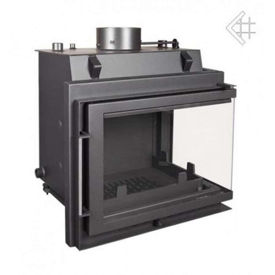 Каминная топка Kratki Maja/PW/BP/12/BS/W (угловое стекло справа, змеевик) Амазонка бай фото в Минске