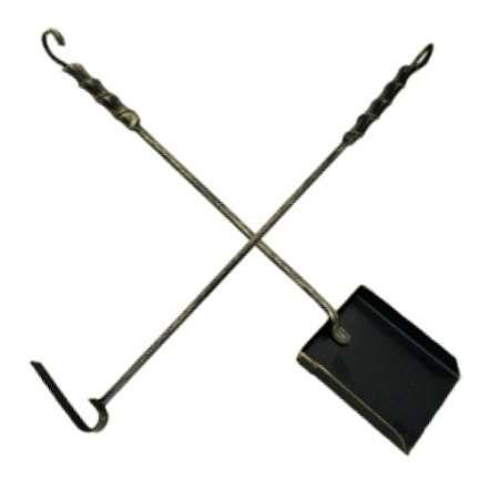 Набор кочерга и совок Везувий кованный купить в Минске