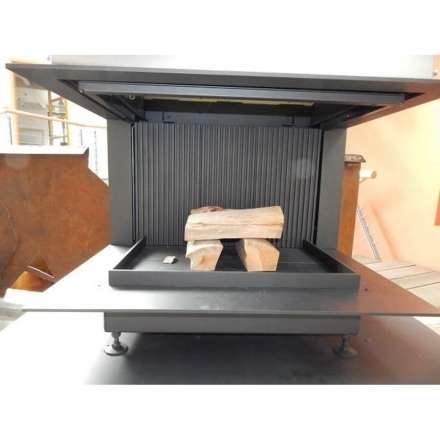 Топка-камин Brunner Urfeuer 50/44/88/44 панорама , открытая в Минске