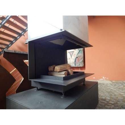 Топка-камин Brunner Urfeuer 50/44/66/44 панорама , открытая в Минске
