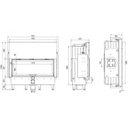 Каминная топка DEFRO HOME INTRA XLA G в Минске