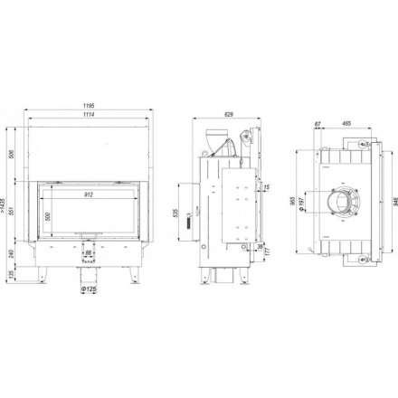 Каминная топка DEFRO HOME INTRA LA T G в Минске