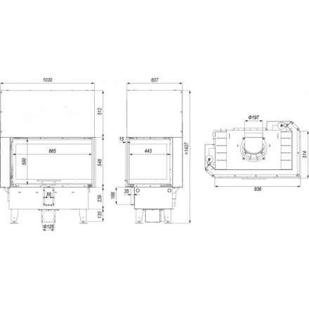 Каминная топка DEFRO HOME INTRA ME BL G в Минске