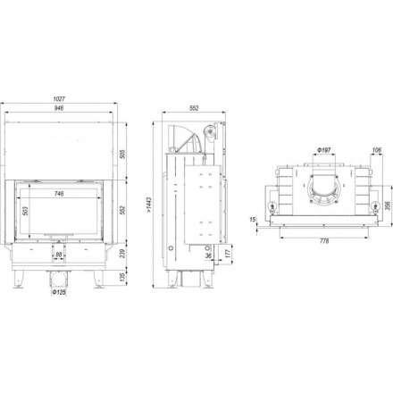 Каминная топка DEFRO HOME INTRA ME G в Минске