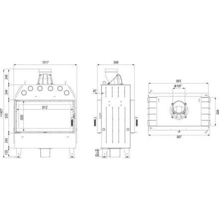 Каминная топка DEFRO HOME INTRA LA T в Минске
